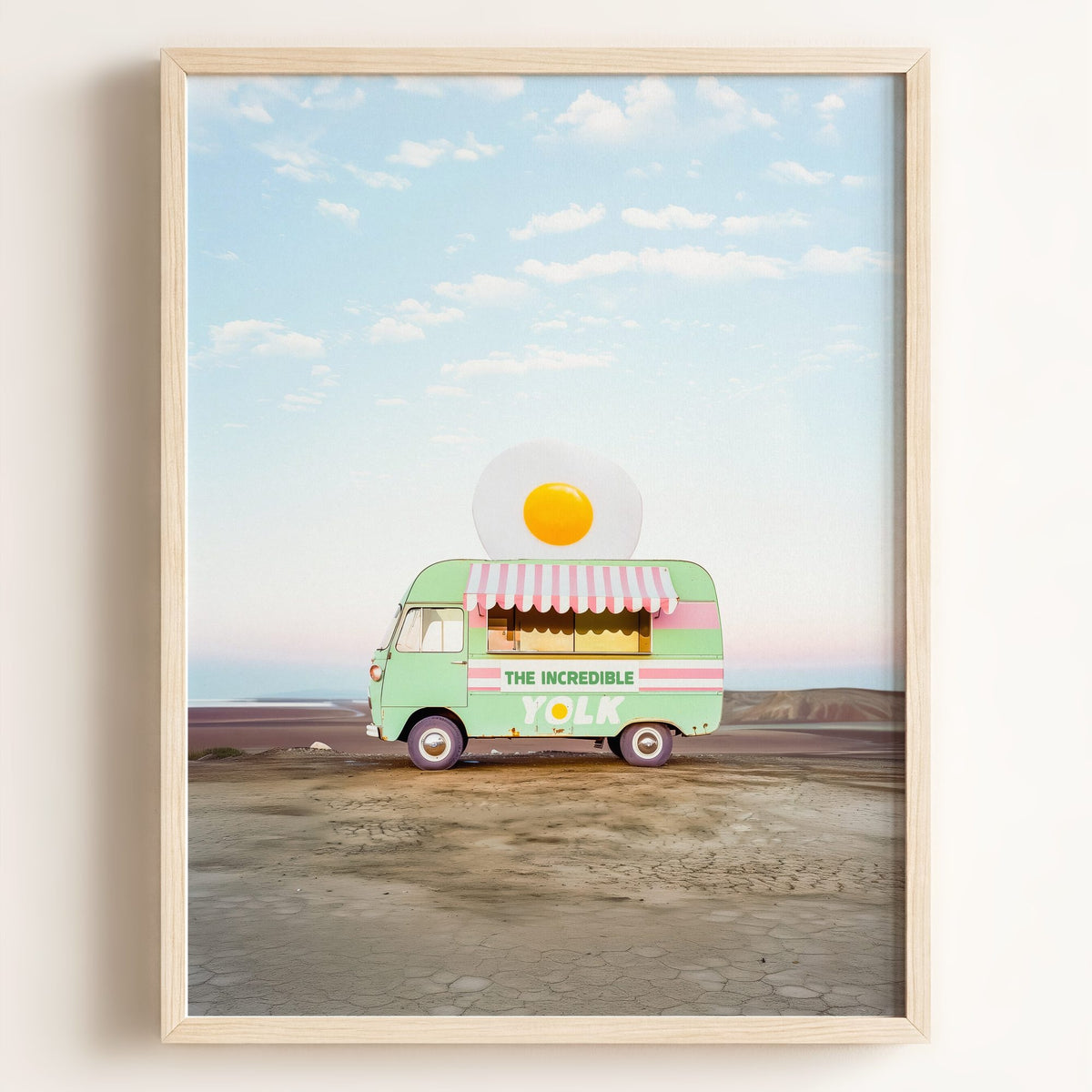 The Incredible Yolk Food Truck Art — Framed Art