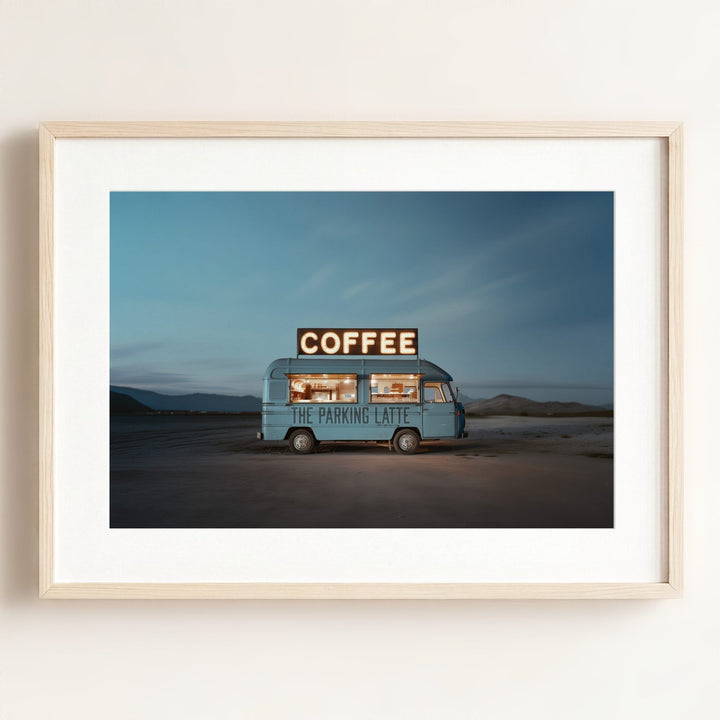 The Parking Latte Food Truck Art