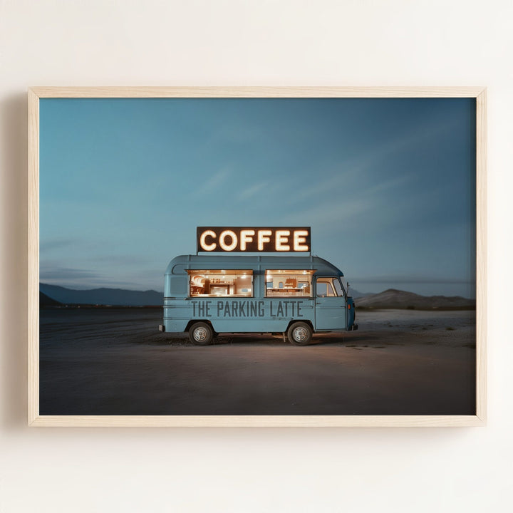 The Parking Latte Food Truck Art