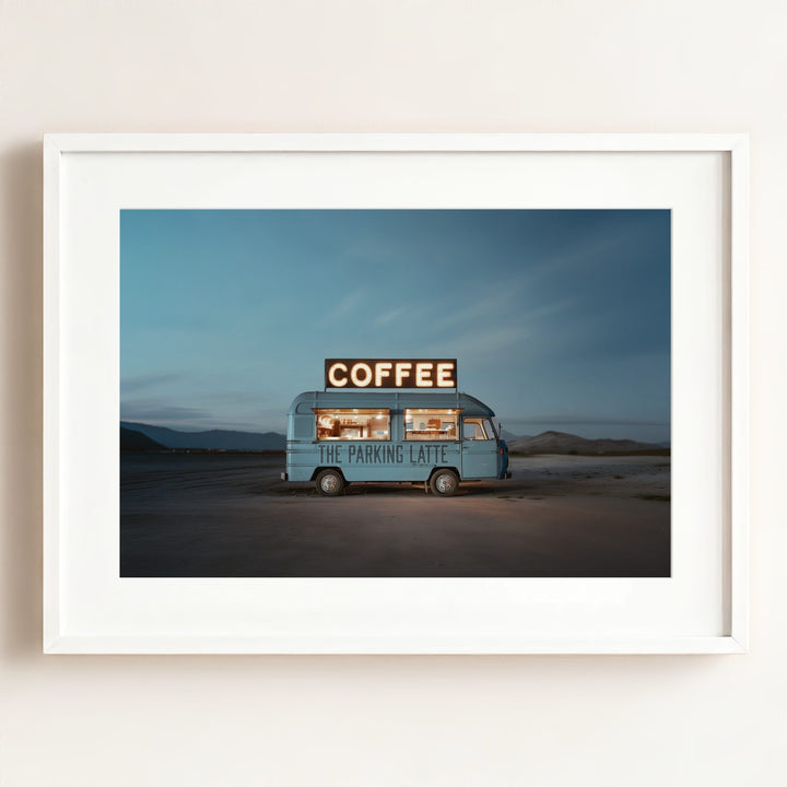 The Parking Latte Food Truck Art