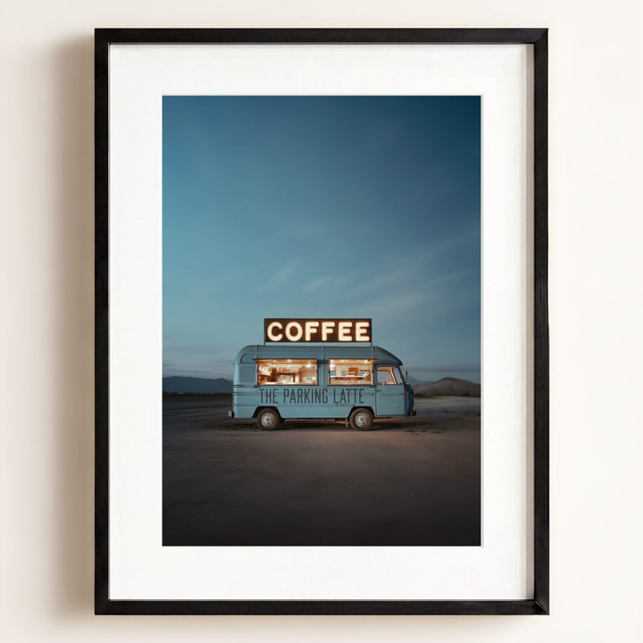 The Parking Latte Food Truck Art