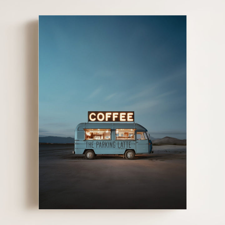The Parking Latte Food Truck Art