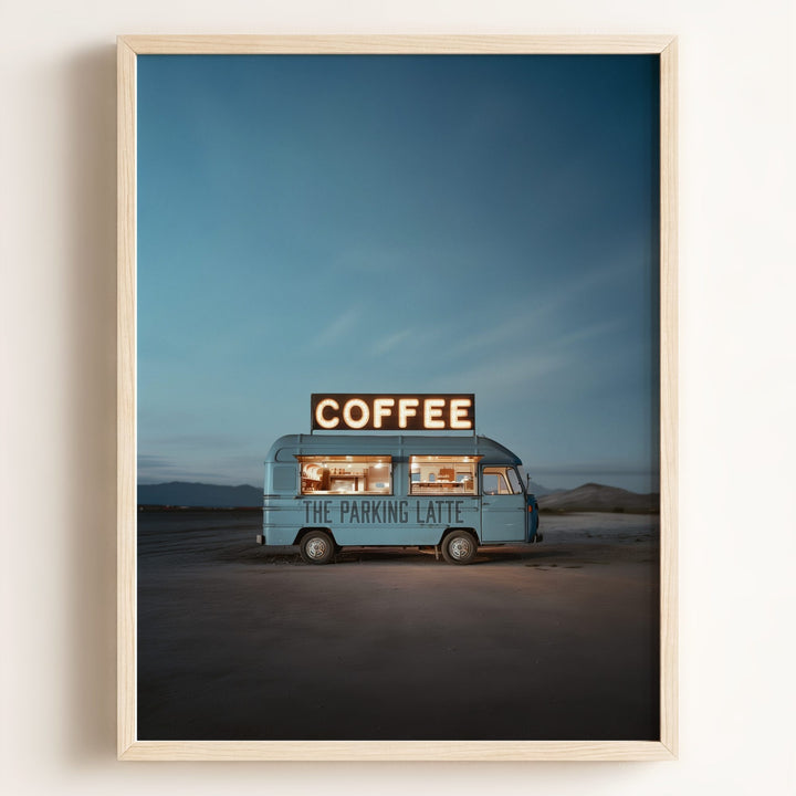 The Parking Latte Food Truck Art