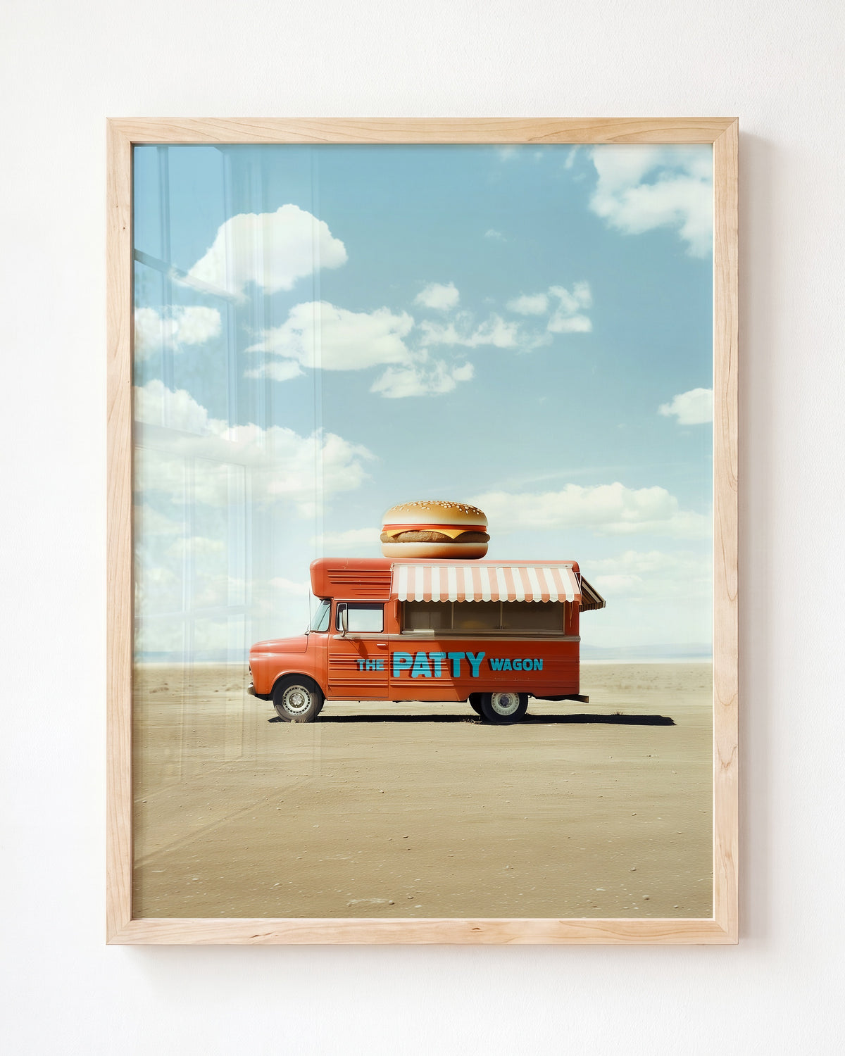 The Patty Wagon Food Truck Art — Framed