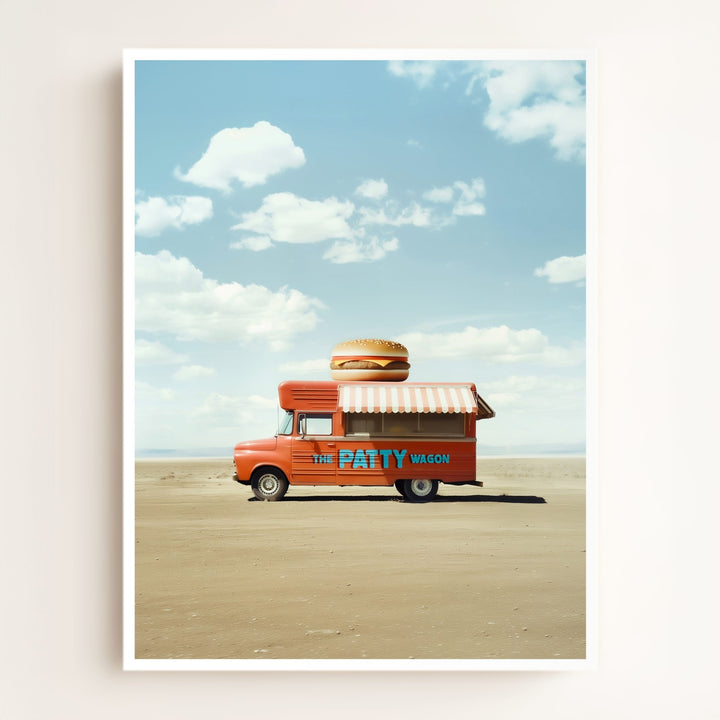 The Patty Wagon Food Truck Art