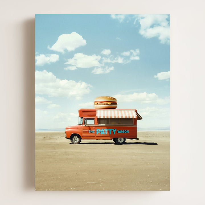 The Patty Wagon Food Truck Art