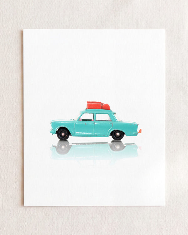 Toy Cars: Fiat Turquoise Car