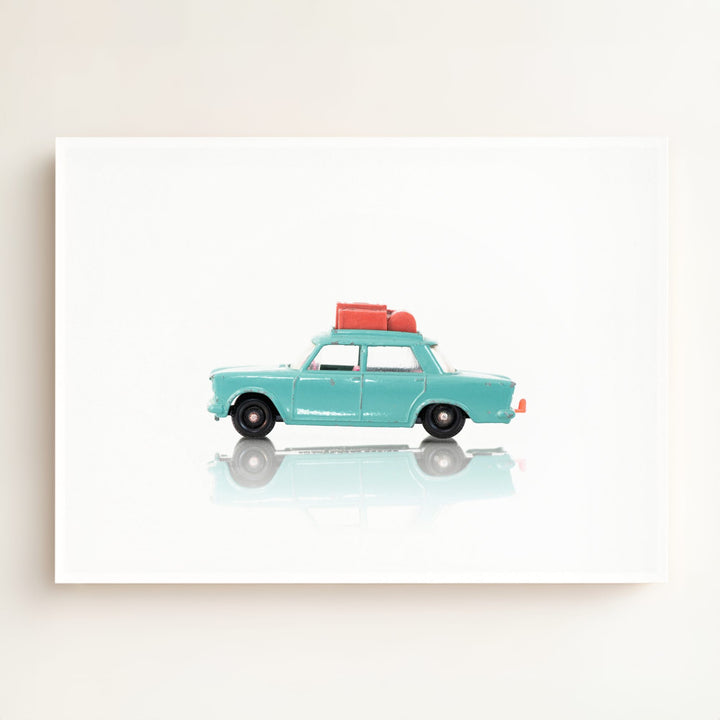 Toy Cars: Fiat Turquoise Car