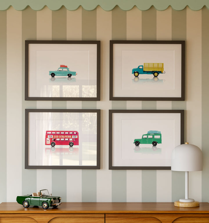 Framed Toy Cars Collection