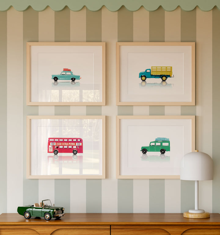 Framed Toy Cars Collection