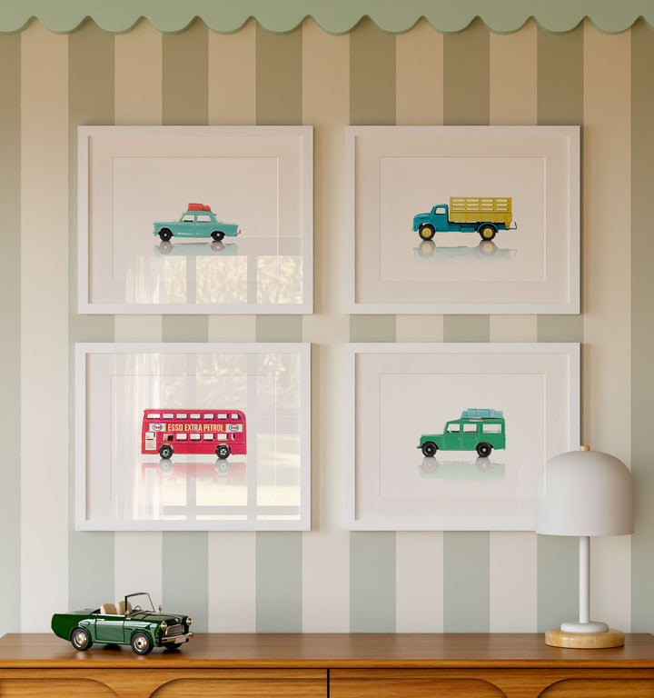 Framed Toy Cars Collection
