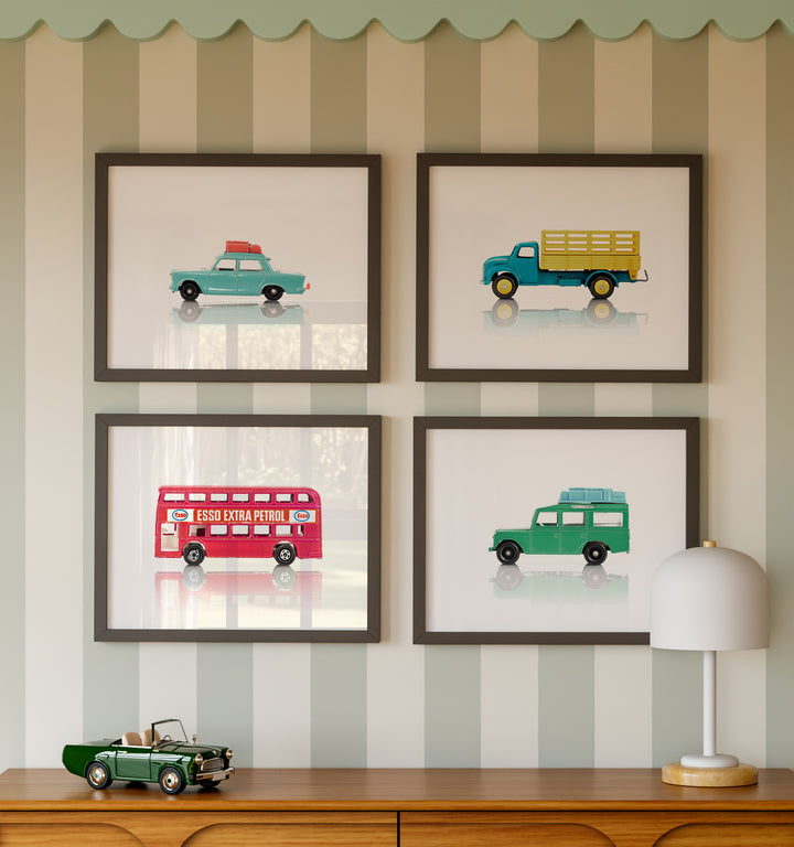 Framed Toy Cars Collection