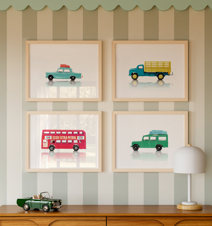Framed Toy Cars Collection