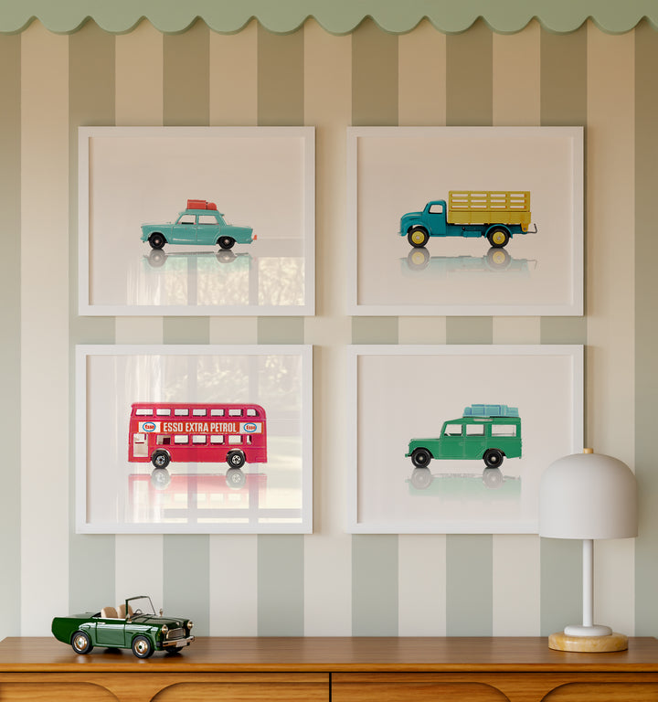 Framed Toy Cars Collection