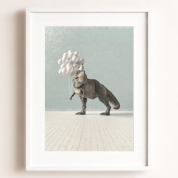 Tyrannosaurus Rex Party Animal Art Print
