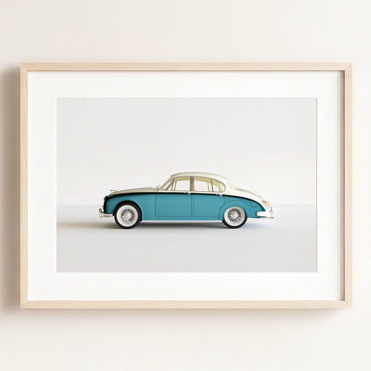 Vintage Jaguar Car — Framed