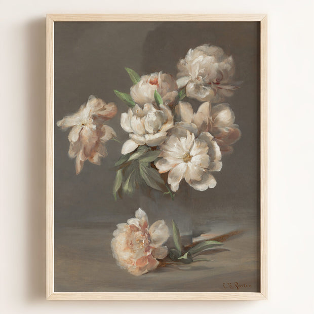 Vintage Peonies Art Print