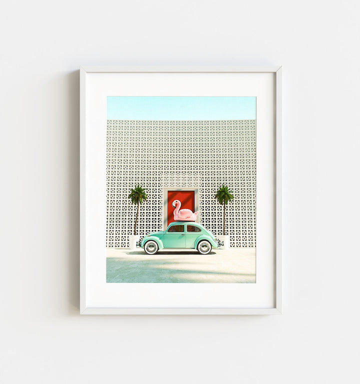 A Beetle and a Flamingo at The Parker