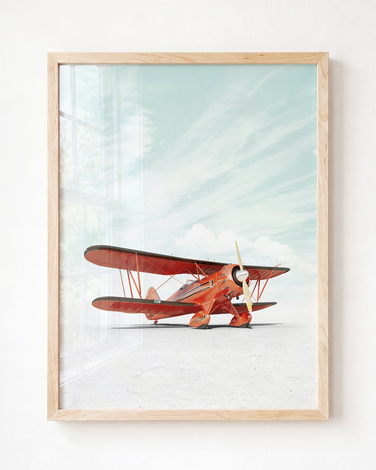 Waco Classic Airplane — Framed