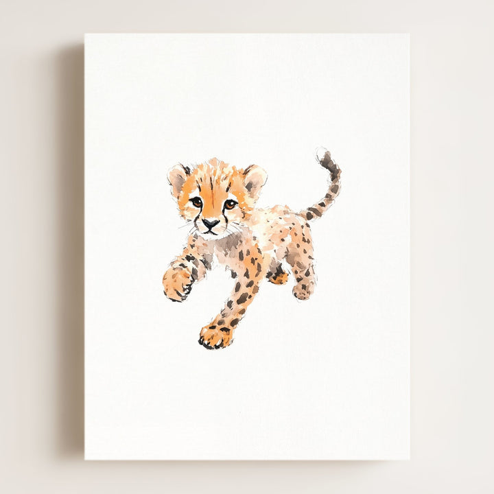 Watercolor Cheetah Art Print