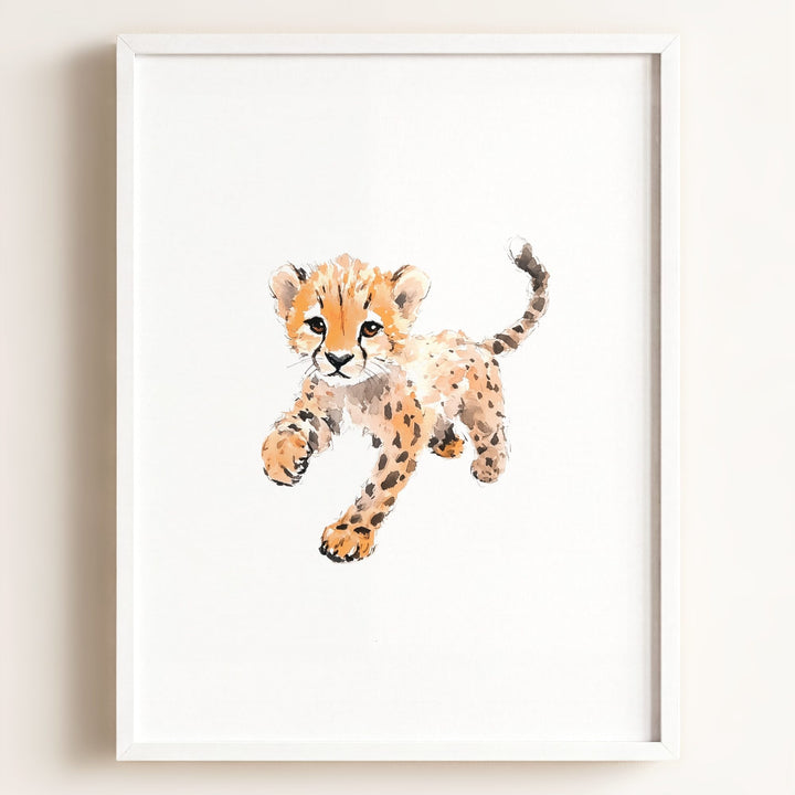 Watercolor Cheetah Art Print