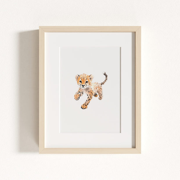 Watercolor Cheetah Art Print