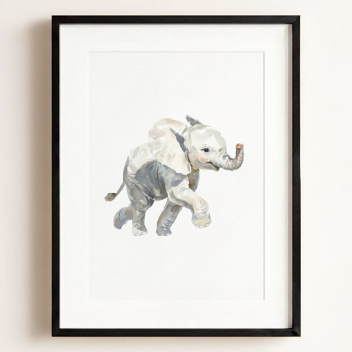 Watercolor Elephant Art Print