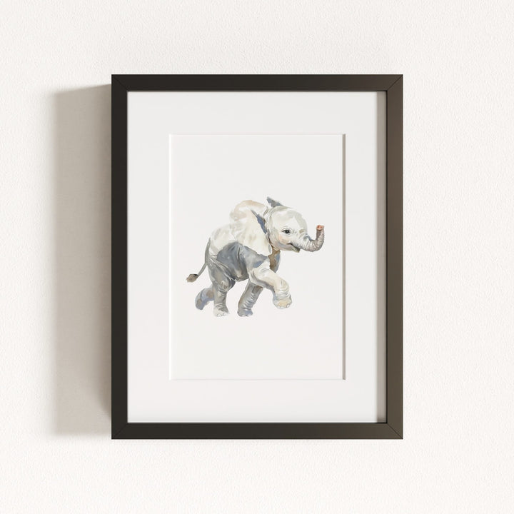Watercolor Elephant Art Print