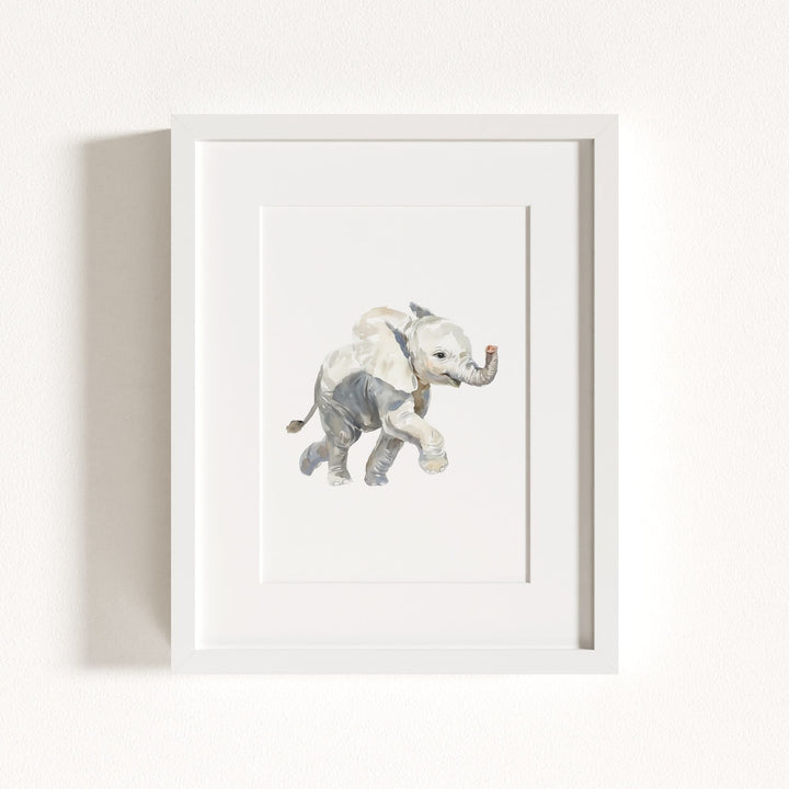 Watercolor Elephant Art Print