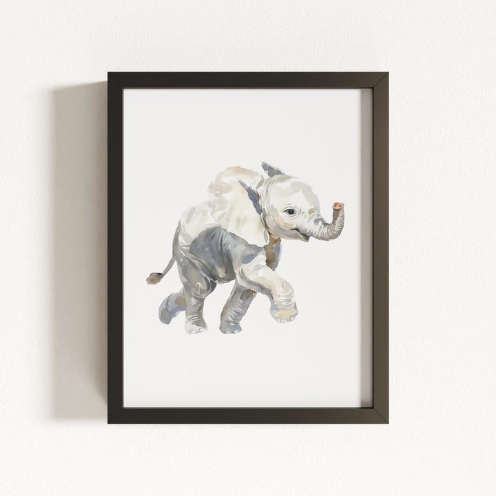 Watercolor Elephant Art Print