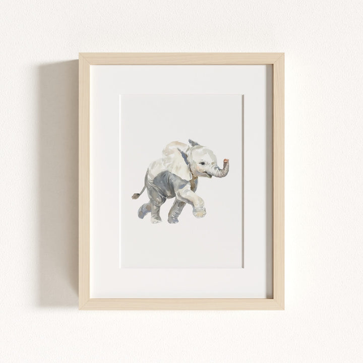Watercolor Elephant Art Print
