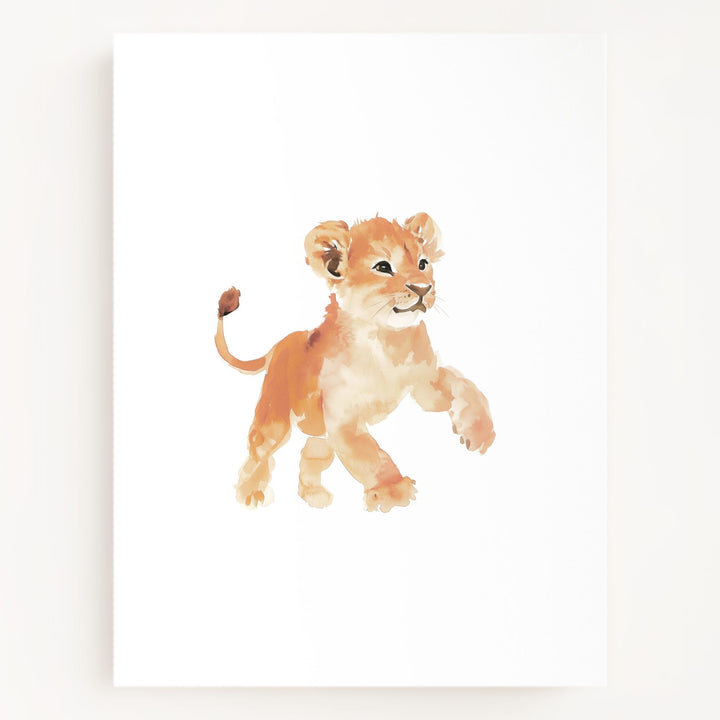 Keepsake Kingdom Watercolor Lion Art