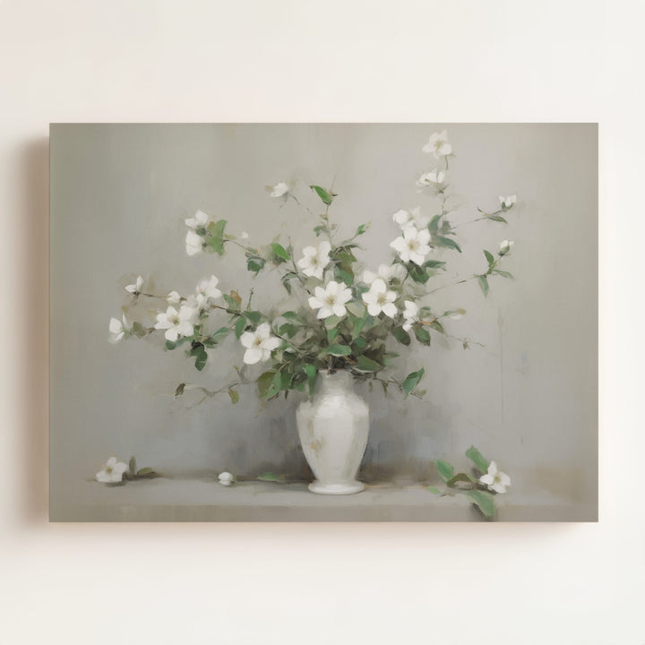 White Blossoms Art Print