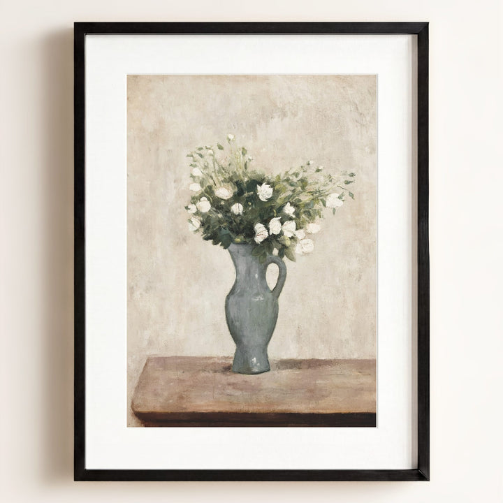 White Flowers Art Print