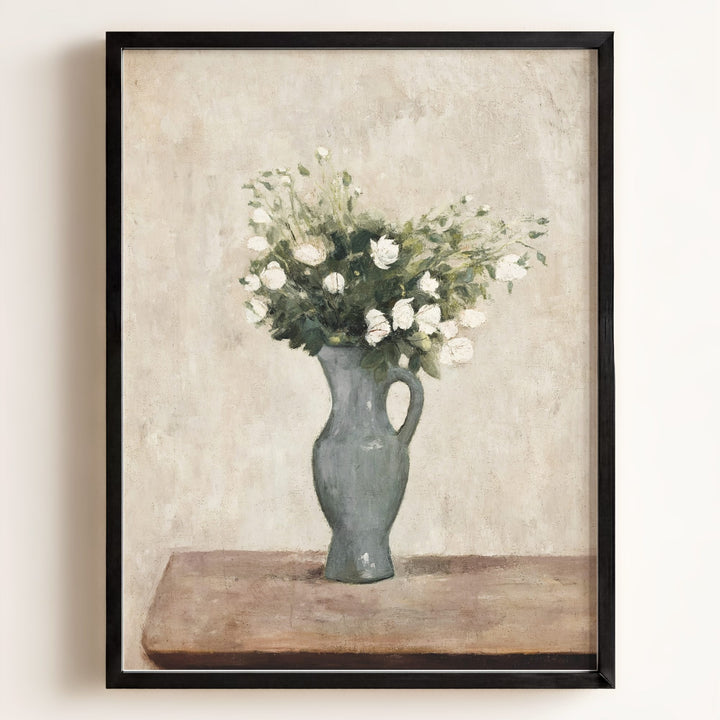 White Flowers Art Print