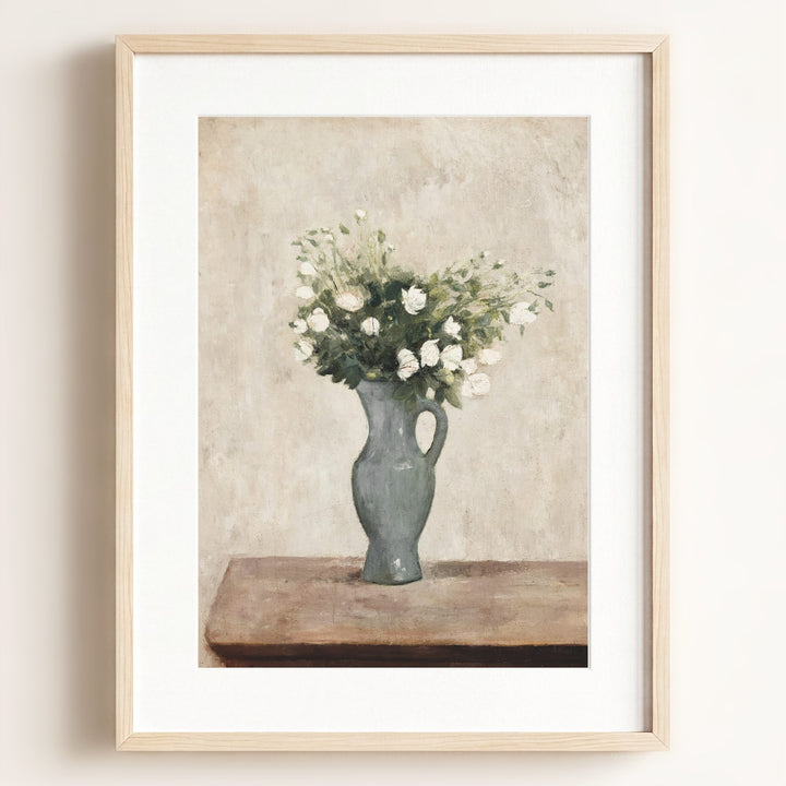 White Flowers Art Print