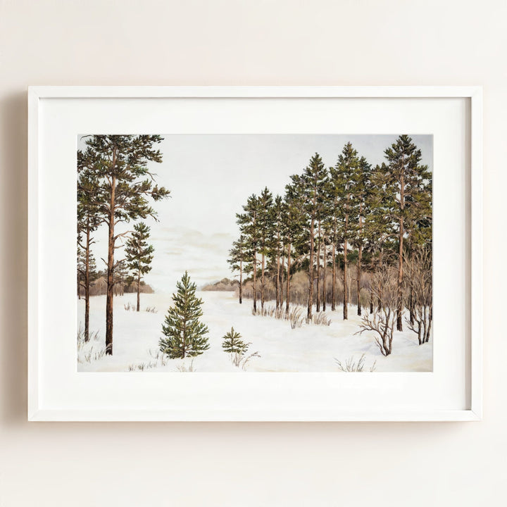 Winter Marsh Art Print