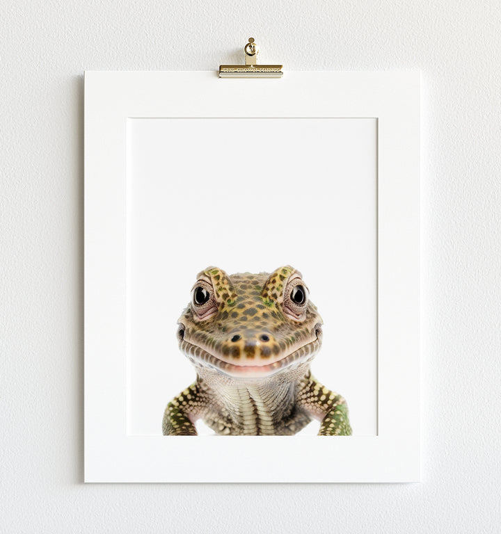 Baby Alligator Print - Portrait Image by The Crown Prints