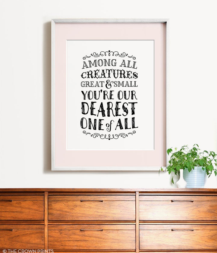 Among all creatures great and small - The Crown Prints