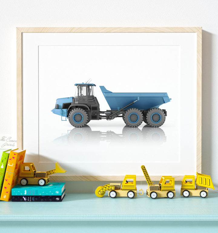 Blue Dump Truck
