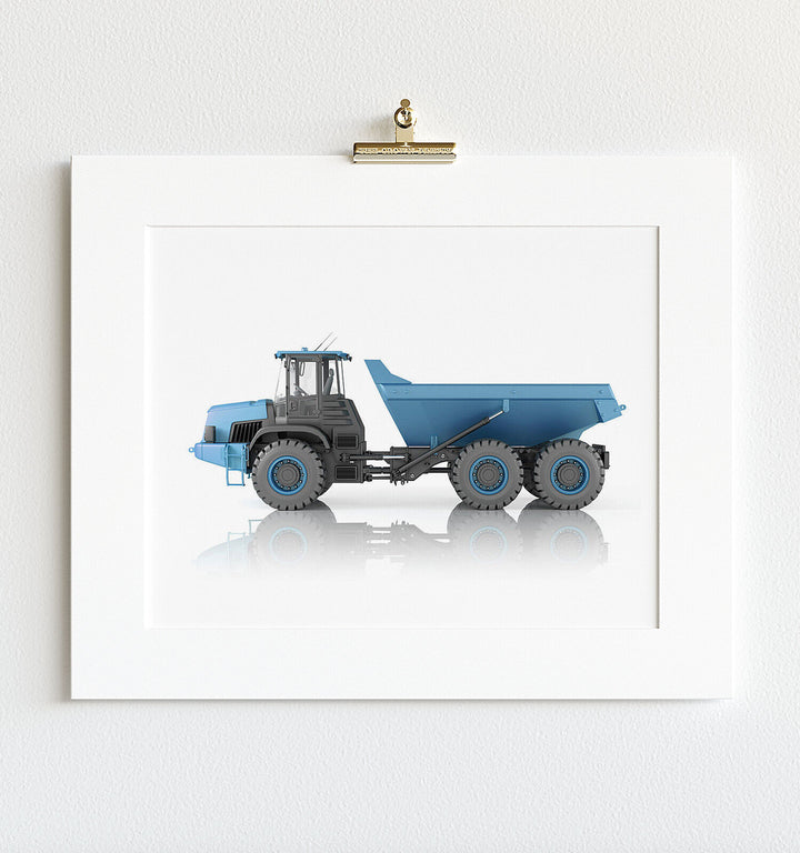 Blue Dump Truck