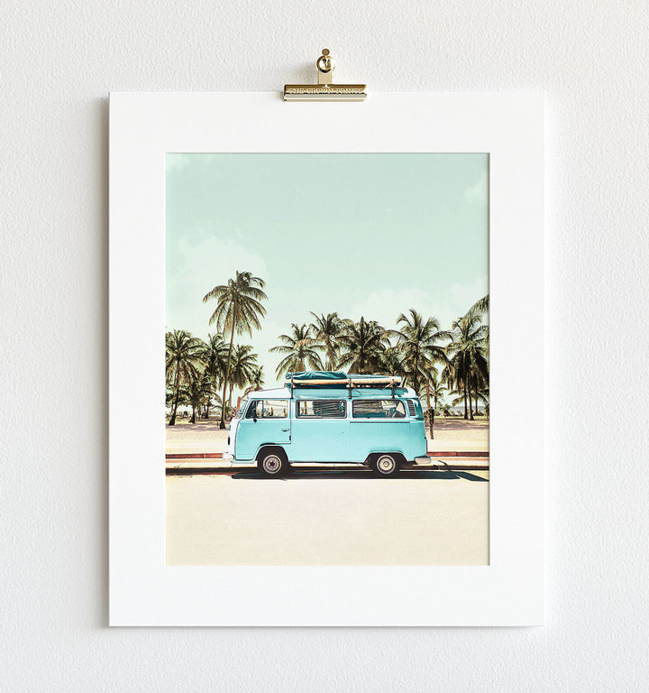 Blue VW Bus Love