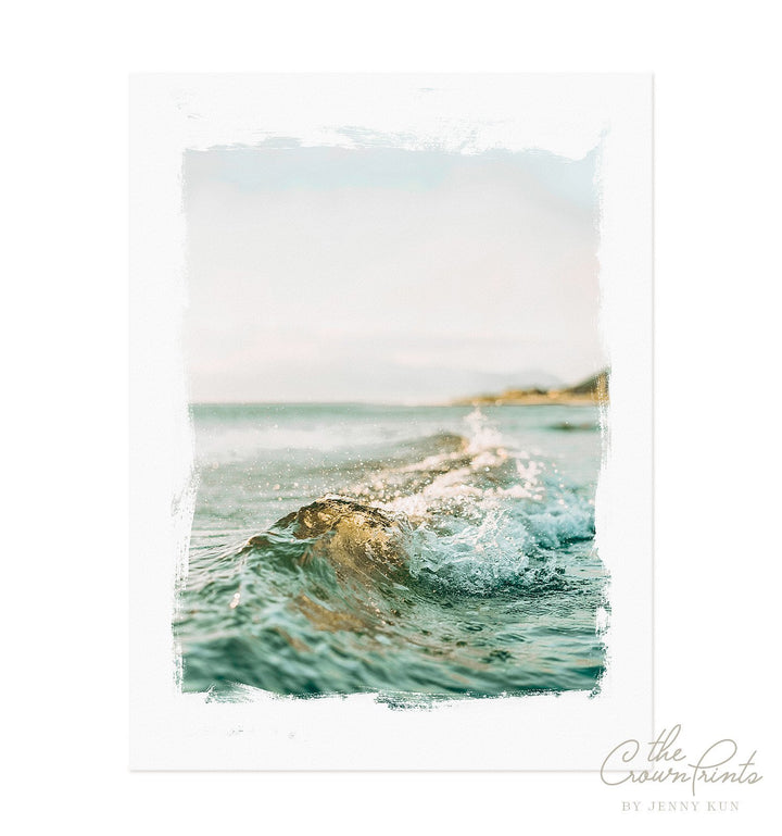 Blue Wave Print - The Crown Prints