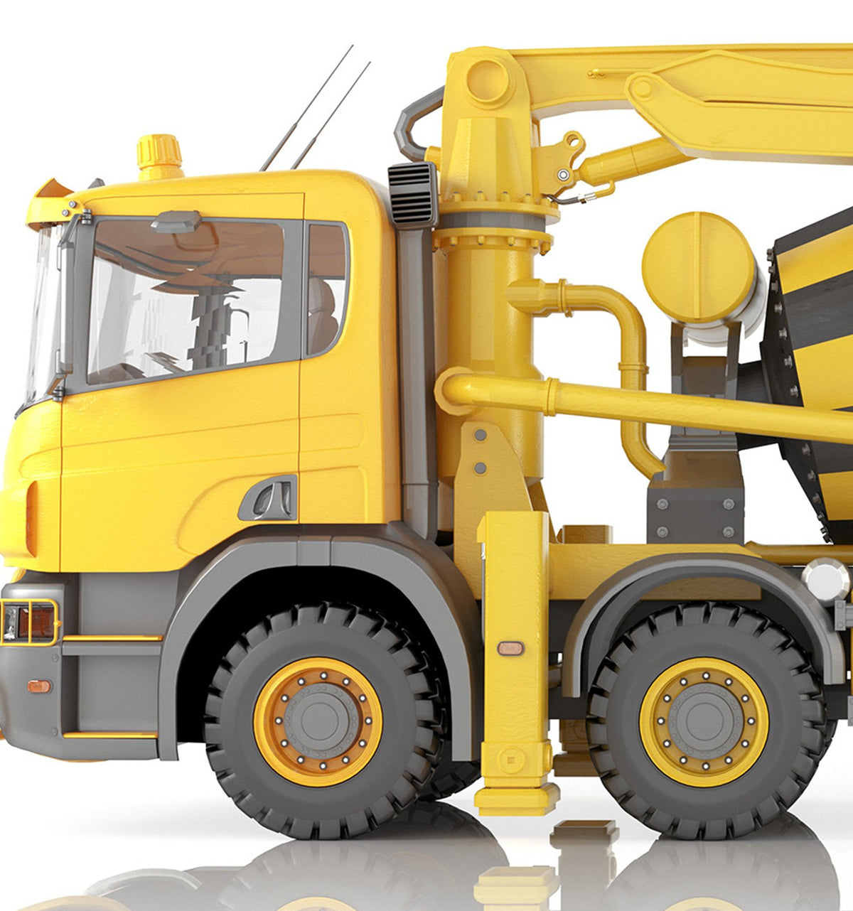 Construction Vehicle Concrete Mixer Art