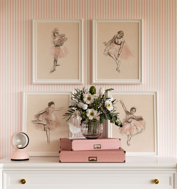Ballet Sketches Girl Room Decor Prints
