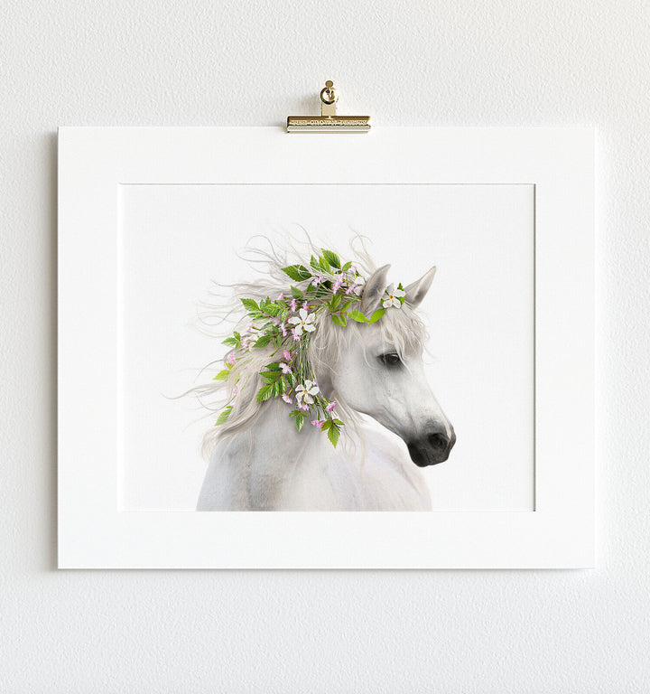Horse with Flower Crown