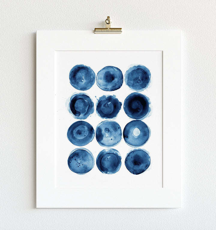 Indigo Blue Abstract Art No. 3