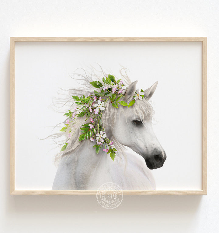 Horse with Flower Crown