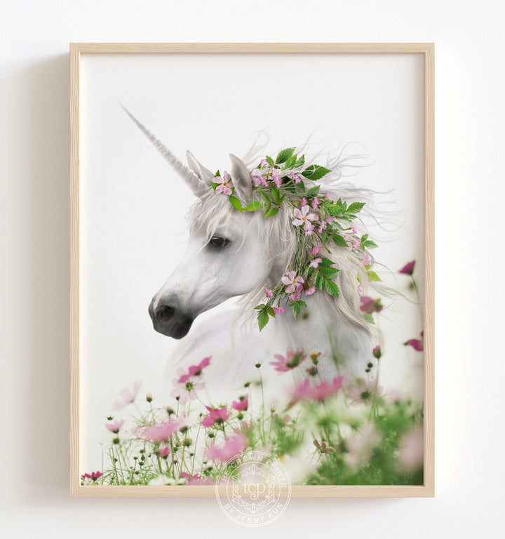 Unicorn with Flower Crown