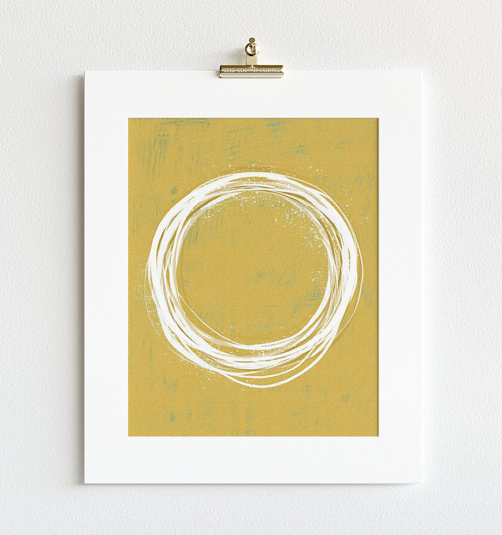 Mustard Abstract Wall Art